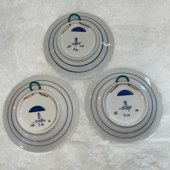 Vintage royal delft set of 3 with certificate - Picture 5 of 11